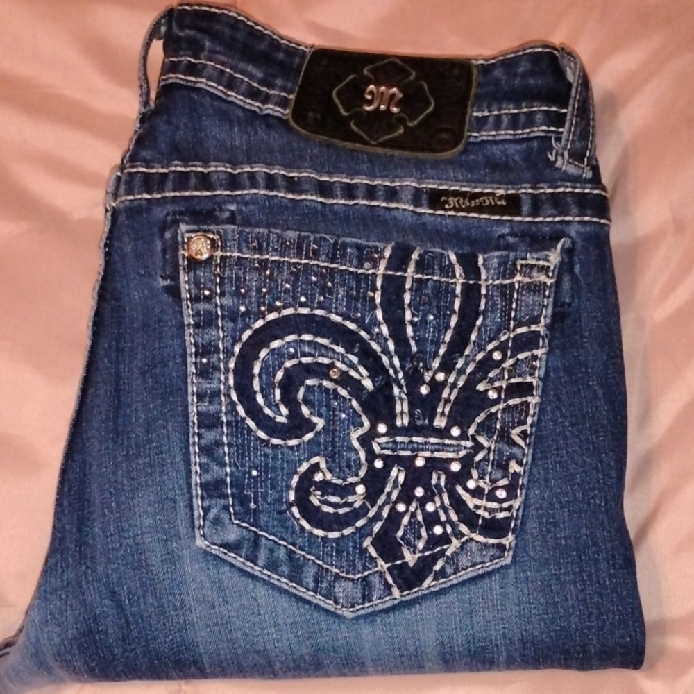 Miss Me Women's Blue Embellished Jeans